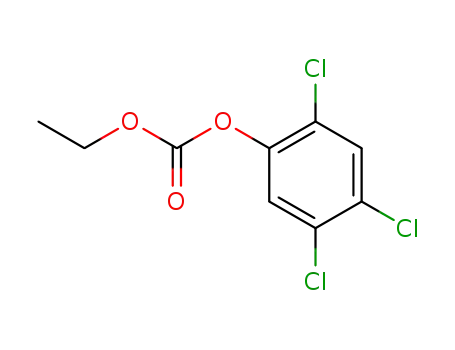 Molecular Structure of 22876-29-5 (ethyl 2,4,5-trichlorophenyl carbonate)