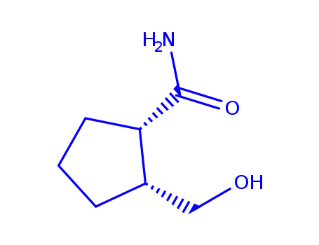 시클로펜탄카르복사미드, 2-(히드록시메틸)-, (1S,2R)-(9CI)