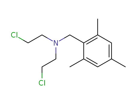 Molecular Structure of 30377-47-0 (2-chloro-N-(2-chloroethyl)-N-(2,4,6-trimethylbenzyl)ethanamine)