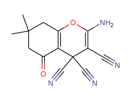 2-Amino-7,7-dimethyl-5-oxo-5,6,7,8-tetrahydro-4H-chromene-3,4,4-tricarbonitrile