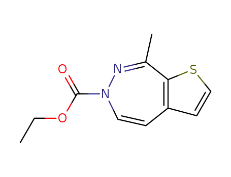 8-methyl-thieno[2,3-<i>d</i>][1,2]diazepine-6-carboxylic acid ethyl ester