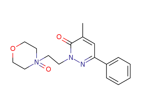 Molecular Structure of 30321-84-7 (4-methyl-2-[2-(4-oxidomorpholin-4-yl)ethyl]-6-phenylpyridazin-3(2H)-one)