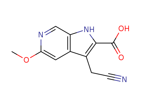 3-(CYANOMETHYL)-5-METHOXY-1H-PYRROLO[2,3-C]PYRIDINE-2-CARBOXYLIC ACID