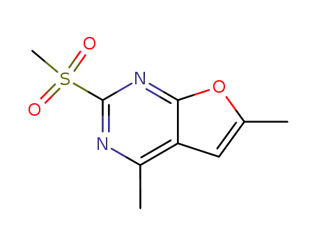 2-methanesulfonyl-4,6-dimethyl-furo[2,3-<i>d</i>]pyrimidine