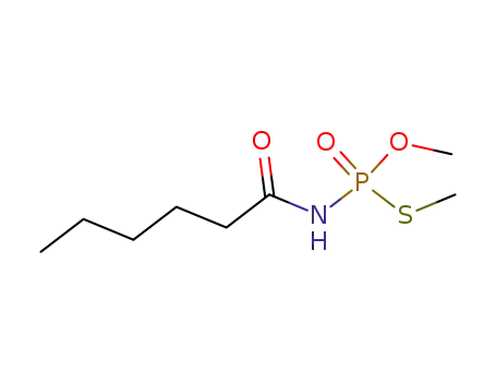Molecular Structure of 30560-29-3 (O,S-dimethyl hexanoylphosphoramidothioate)