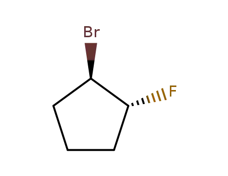 Molecular Structure of 51422-72-1 (1-bromo-2-fluorocyclopentane)
