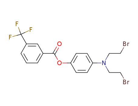 Benzoic acid,3-(trifluoromethyl)-, 4-[bis(2-bromoethyl)amino]phenyl ester