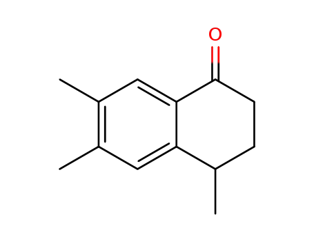 Molecular Structure of 30316-32-6 (3,4-Dihydro-4,6,7-trimethylnaphthalen-1(2H)-one)