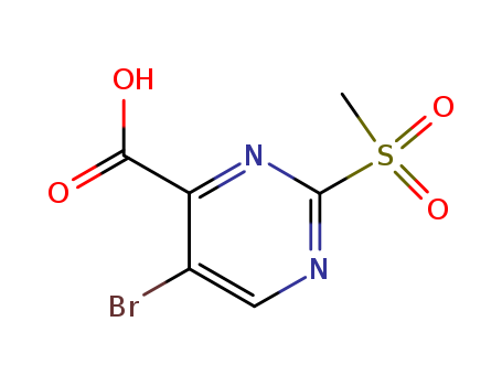 5-Bromo-2-(methylsulfonyl)pyrimidine-4-carboxylic acid