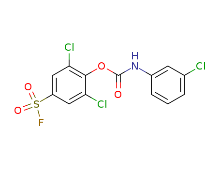 Carbanilic acid,m-chloro-, ester with 3,5-dichloro-4-hydroxybenzenesulfonyl fluoride (8CI) cas  23379-23-9