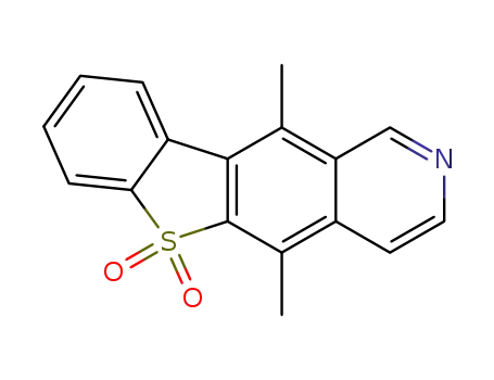 Molecular Structure of 23018-38-4 (5,11-dimethyl[1]benzothieno[2,3-g]isoquinoline 6,6-dioxide)
