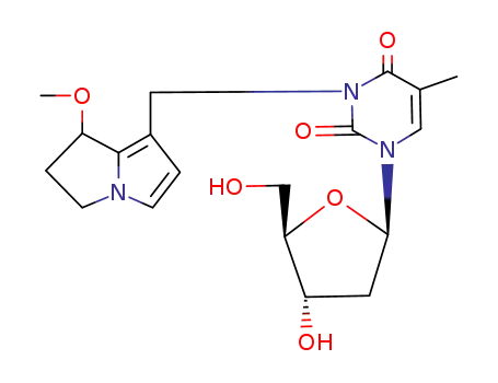 1-((2R,4S,5R)-4-Hydroxy-5-hydroxymethyl-tetrahydro-furan-2-yl)-3-(7-methoxy-6,7-dihydro-5H-pyrrolizin-1-ylmethyl)-5-methyl-1H-pyrimidine-2,4-dione