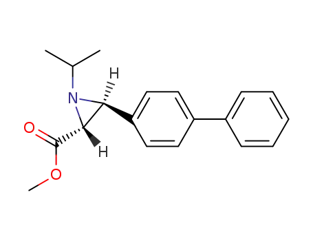 Molecular Structure of 23214-22-4 (methyl 3-(biphenyl-4-yl)-1-(propan-2-yl)aziridine-2-carboxylate)