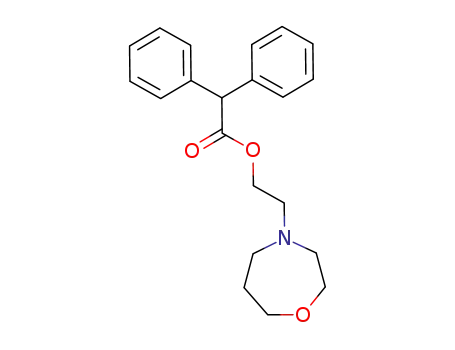 Molecular Structure of 23202-22-4 (2-(1,4-oxazepan-4-yl)ethyl diphenylacetate)