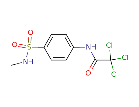 Molecular Structure of 22795-62-6 (2,2,2-trichloro-N-[4-(methylsulfamoyl)phenyl]acetamide)