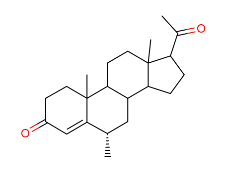 Molecular Structure of 903-71-9 (6 alpha-methylprogesterone)