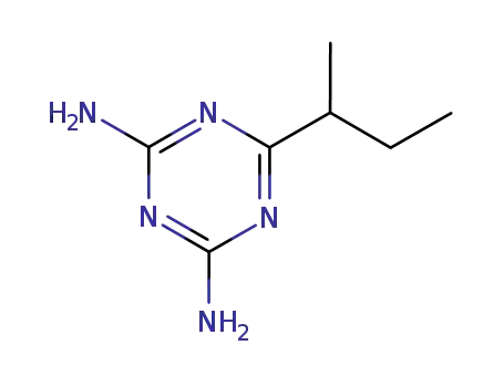 Molecular Structure of 30354-74-6 (6-(butan-2-yl)-1,3,5-triazine-2,4-diamine)