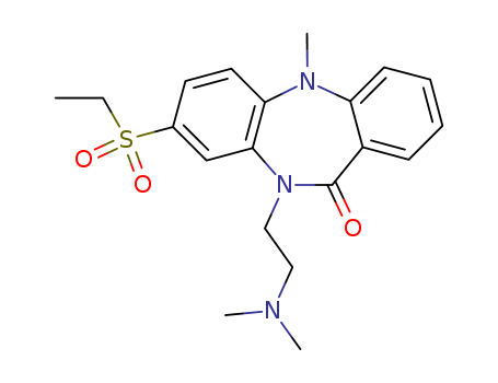 11H-Dibenzo(b,e)(1,4)diazepin-11-one, 5,10-dihydro-10-(2-(dimethylamino)ethyl)-8-ethylsulfonyl-5-methyl-