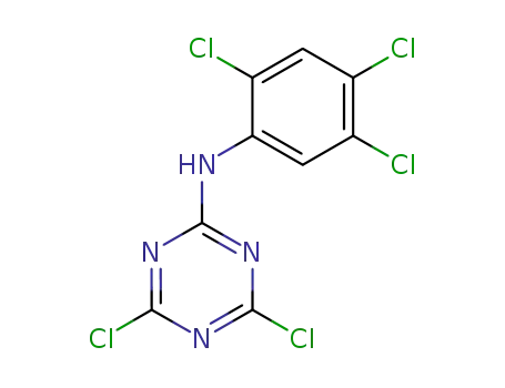 Molecular Structure of 2272-39-1 (4,6-dichloro-N-(2,4,5-trichlorophenyl)-1,3,5-triazin-2-amine)