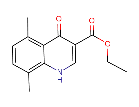 Molecular Structure of 303009-95-2 (4-HYDROXY-5,8-DIMETHYL-QUINOLINE-3-CARBOXYLIC ACID ETHYL ESTER)
