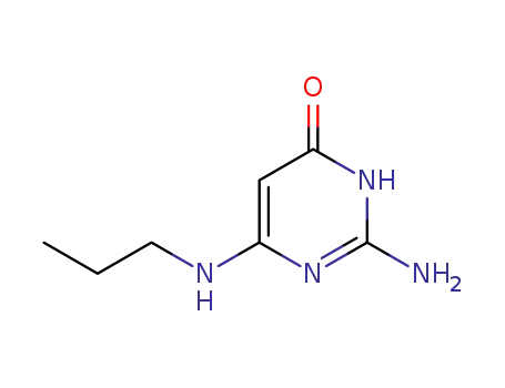 Molecular Structure of 90000-49-0 (2-amino-6-propylamino-1H-pyrimidin-4-one)