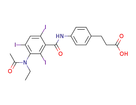 3-[4-[[3-(아세틸-에틸-아미노)-2,4,6-트리요오도-벤조일]아미노]페닐]프로판산