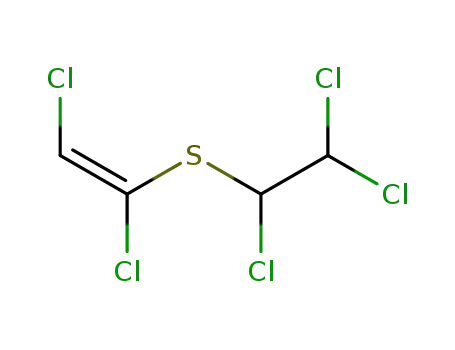 Molecular Structure of 23248-48-8 (ethene, 1,2-dichloro-1-[(1,2,2-trichloroethyl)thio]-)
