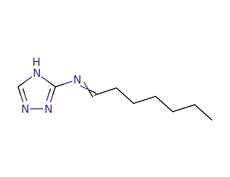 s-Triazole, 3-(heptylideneamino)-