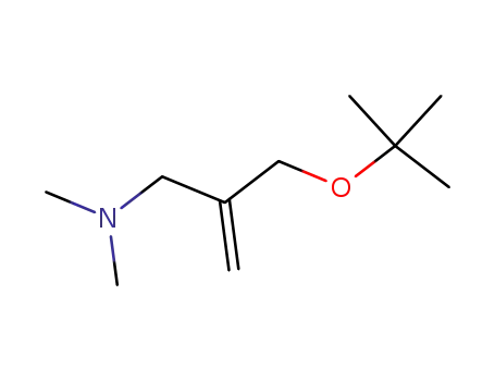 Molecular Structure of 23230-96-8 (2-(tert-butoxymethyl)-N,N-dimethylprop-2-en-1-amine)