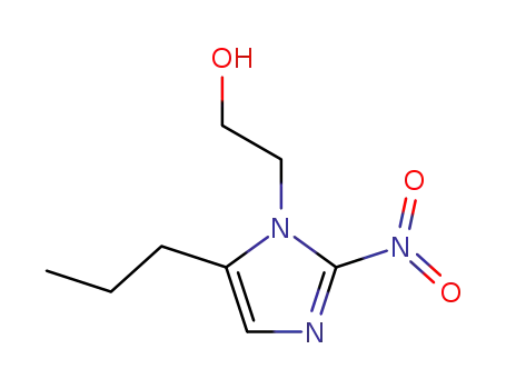 Molecular Structure of 22877-76-5 (2-Nitro-5-propyl-1H-imidazole-1-ethanol)