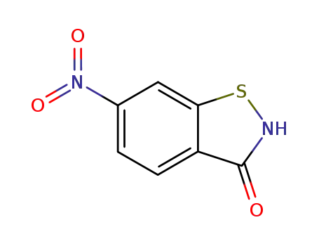 Molecular Structure of 4337-51-3 (6-nitro-1,2-benzothiazol-3(2H)-one)