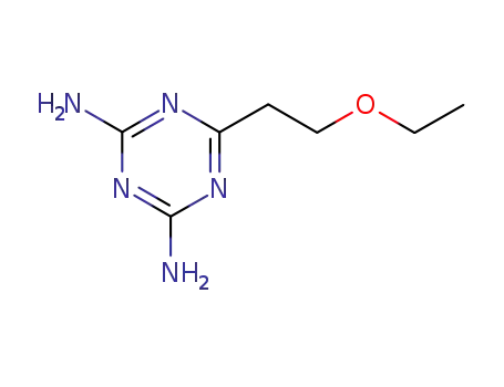 Molecular Structure of 30354-97-3 (6-(2-ethoxyethyl)-1,3,5-triazine-2,4-diamine)
