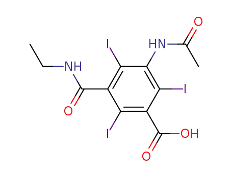 3-아세틸아미노-5-(에틸카르바모일)-2,4,6-트리요오도벤조산