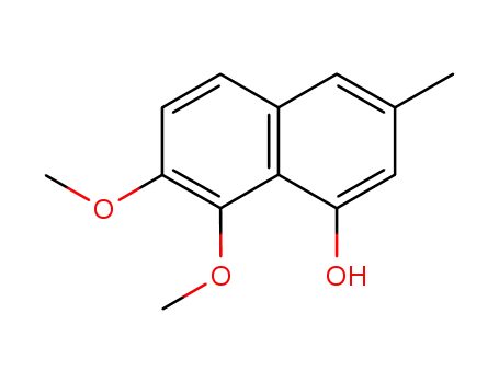 Molecular Structure of 106914-41-4 (5,6-dimethoxy-2-methyl-4-naphthol)