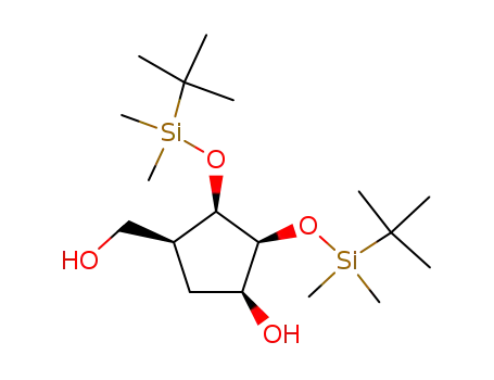 (1S,2S,3R,4S)-2,3-di-O-(tert-butyldimethylsilanyl)-4-hydroxymethylcyclopentane-1,2,3-triol