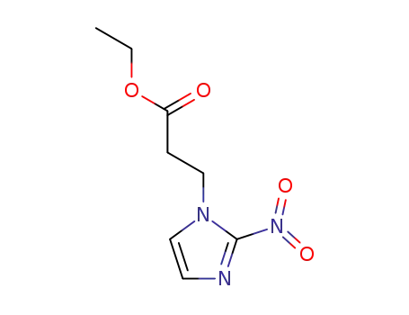 Molecular Structure of 22813-47-4 (ethyl 3-(2-nitro-1H-imidazol-1-yl)propanoate)