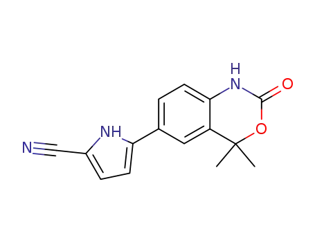 5-(4,4-dimethyl-2-oxo-2,4-dihydro-1H-benzo[d][1,3]oxazin-6-yl)-1H-pyrrole-2-carbonitrile