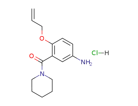 Molecular Structure of 30533-71-2 ((5-amino-2-prop-2-enoxy-phenyl)-(1-piperidyl)methanone hydrochloride)