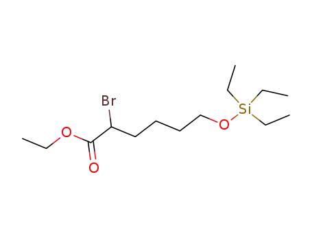 Molecular Structure of 294212-80-9 (2-bromo-6-triethylsilanyloxy-hexanoic acid ethyl ester)