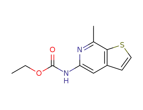 (7-methyl-thieno[2,3-<i>c</i>]pyridin-5-yl)-carbamic acid ethyl ester