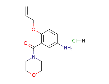 Molecular Structure of 30533-72-3 (4-(5-Amino-2-(2-propenyloxy)benzoyl)morpholine monohydrochloride)