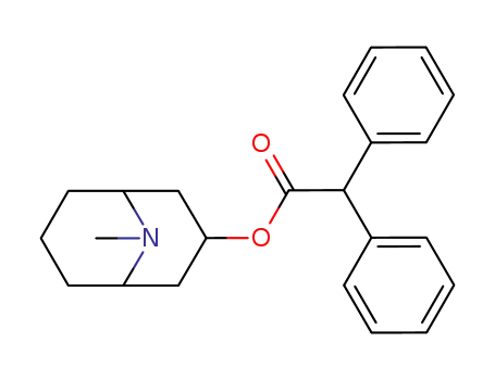 Molecular Structure of 2291-55-6 (Diphenylacetic acid 9-methyl-9-azabicyclo[3.3.1]nonan-3β-yl ester)