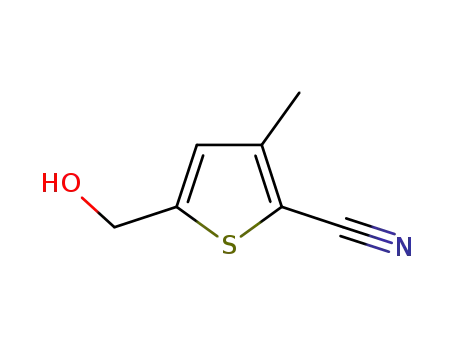 Molecular Structure of 232281-11-7 (2-Thiophenecarbonitrile, 5-(hydroxymethyl)-3-methyl- (9CI))