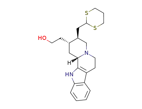 (2R,3S,12bS)-(+)-3-<(1,3-dithian-2-yl)methyl>-2-(2-hydroxyethyl)-1,2,3,4,6,7,12,12b-octahydroindolo<2,3-a>quinolizine