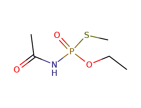 Molecular Structure of 30560-37-3 (O-ethyl S-methyl acetylphosphoramidothioate)