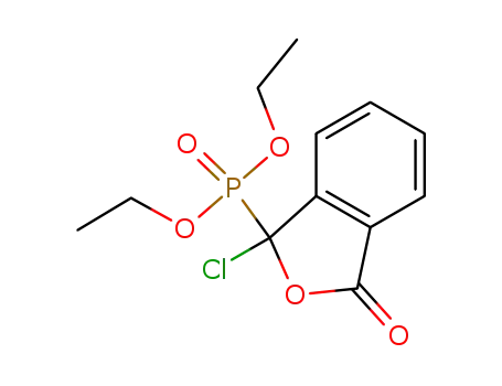 Molecular Structure of 1004761-79-8 (diethyl (1-chloro-1,3-dihydro-3-oxo-1-isobenzifuranyl)phosphonate)