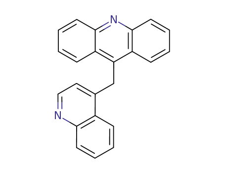 Molecular Structure of 30558-55-5 (9-(quinolin-4-ylmethyl)acridine)