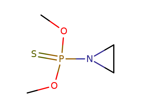 Molecular Structure of 23165-77-7 (O,O-dimethyl aziridin-1-ylphosphonothioate)