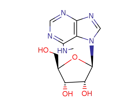 Molecular Structure of 23042-09-3 (N-methyl-7-pentofuranosyl-7H-purin-6-amine)