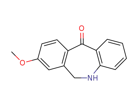 Molecular Structure of 23145-80-4 (8-methoxy-5,6-dihydro-11H-dibenzo[b,e]azepin-11-one)